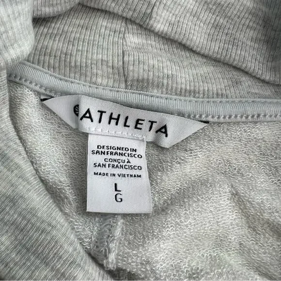 Athleta Pranayama Restore Wrap light heather gray sz L - Picture 6 of 9